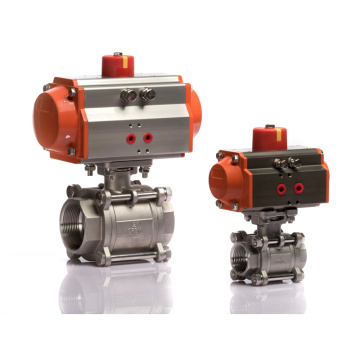 Dn25 Single Acting 2 Way Pneumatic Actuator Ball Valve